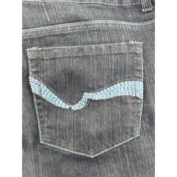 Vintage Torrid Cropped Dark Wash Denim Jeans With Double Button Plus Size 20W - Picture 8 of 10